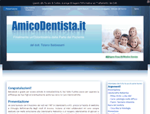 Tablet Screenshot of amicodentista.it